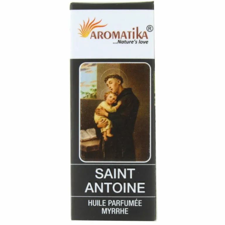 Palais du Rosaire Huile essentielle religieuse Saint Antoine au parfum de myrrhe 10ml^ Huile Religieuse