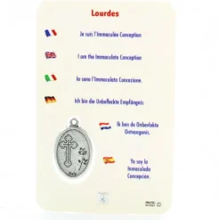Palais du Rosaire Image religieuse de la Vierge Couronnée avec une médaille^ Image Religieuse