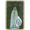 Palais du Rosaire Image religieuse de Notre Dame de Fatima avec une médaille^ Image Religieuse