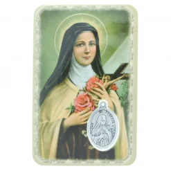 Palais du Rosaire Image religieuse de Sainte Thérèse avec une médaille^ Image Religieuse