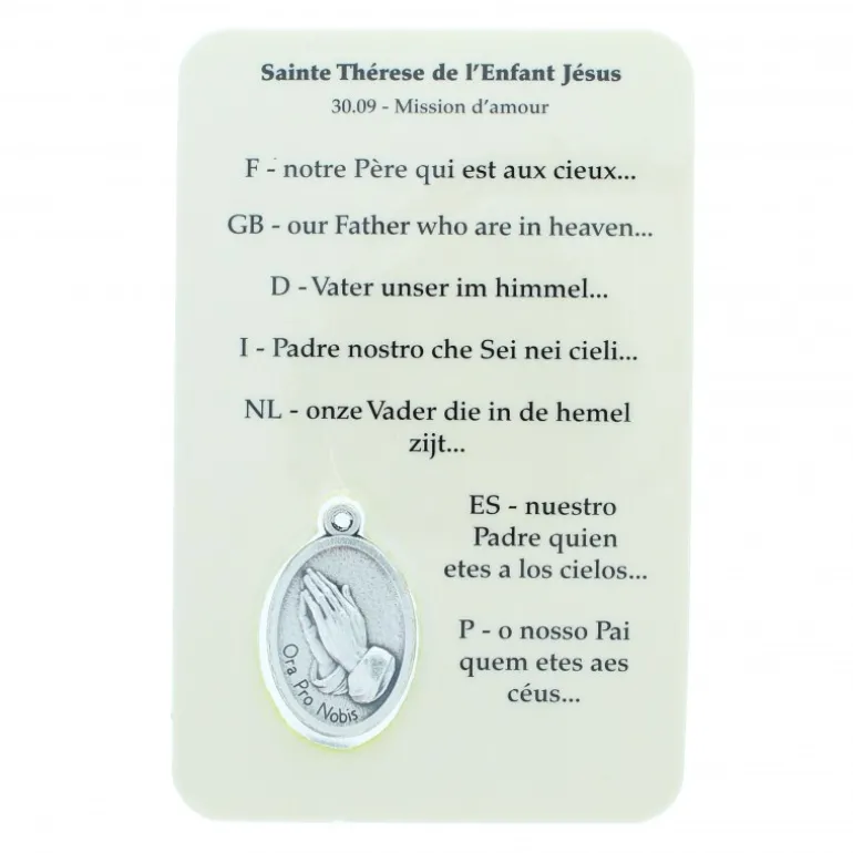 Palais du Rosaire Image religieuse de Sainte Thérèse avec une médaille^ Image Religieuse