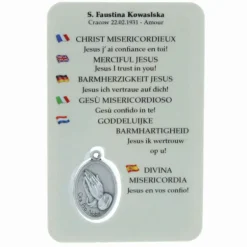 Palais du Rosaire Image religieuse du Christ Miséricordieux avec une médaille^ Image Religieuse