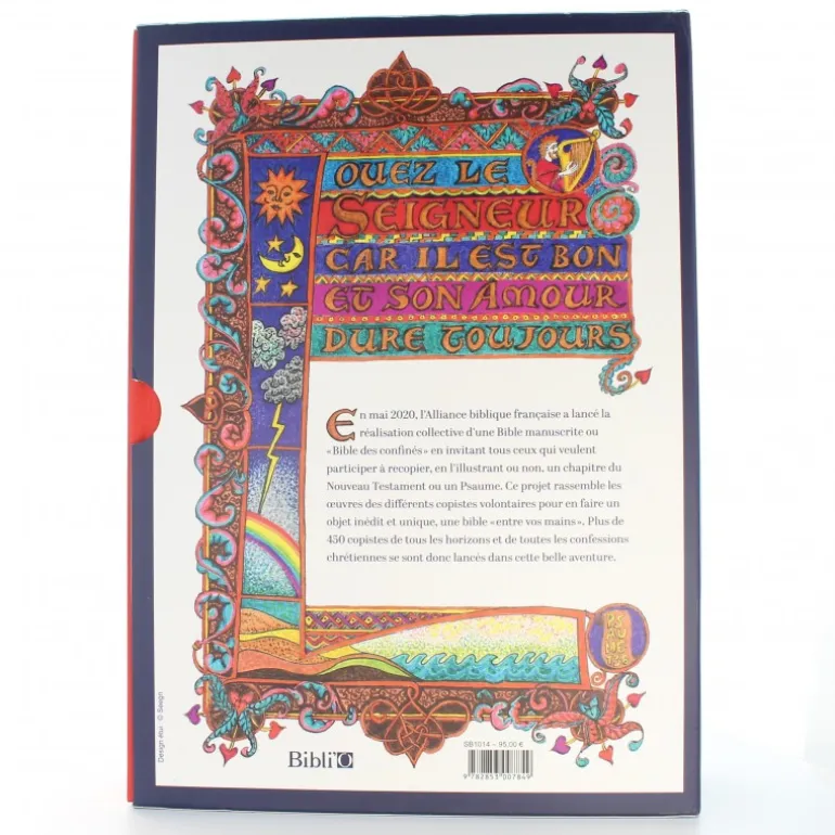 Palais du Rosaire La Bible manuscrite, psaumes et nouveau testament^ Bible Catholique | Livre De Prière