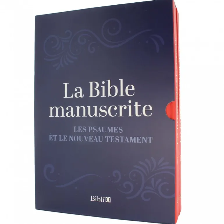 Palais du Rosaire La Bible manuscrite, psaumes et nouveau testament^ Bible Catholique | Livre De Prière