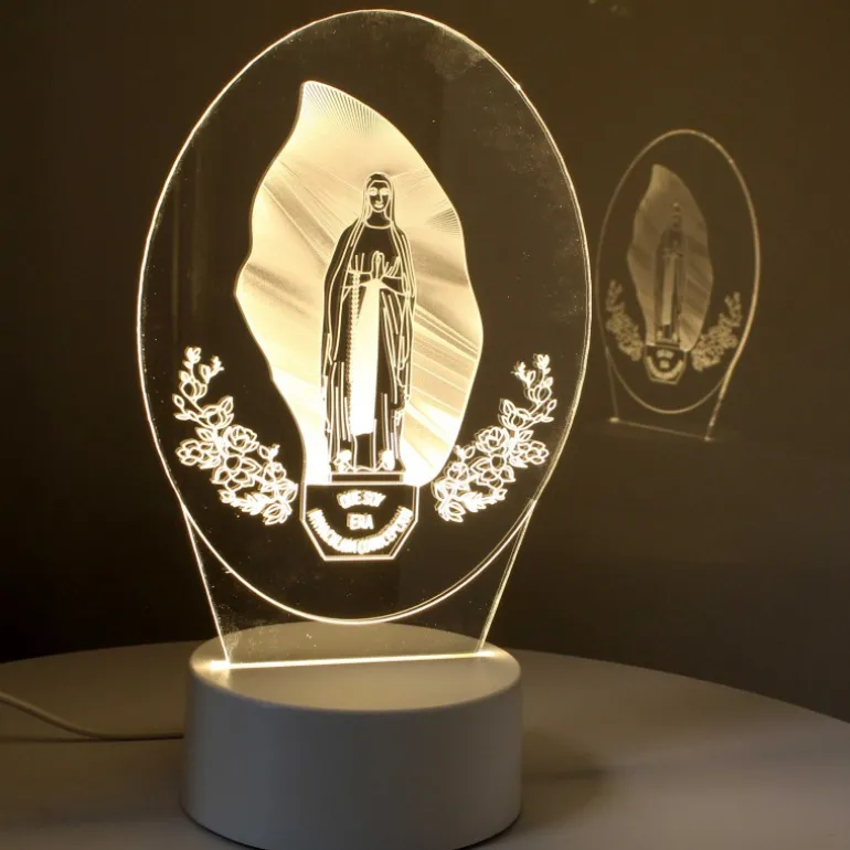 Palais du Rosaire Lampe à LED Notre Dame de Lourdes^ Lampe