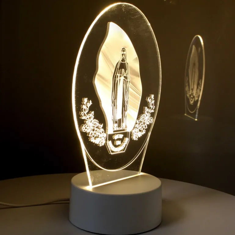 Palais du Rosaire Lampe à LED Notre Dame de Lourdes^ Lampe
