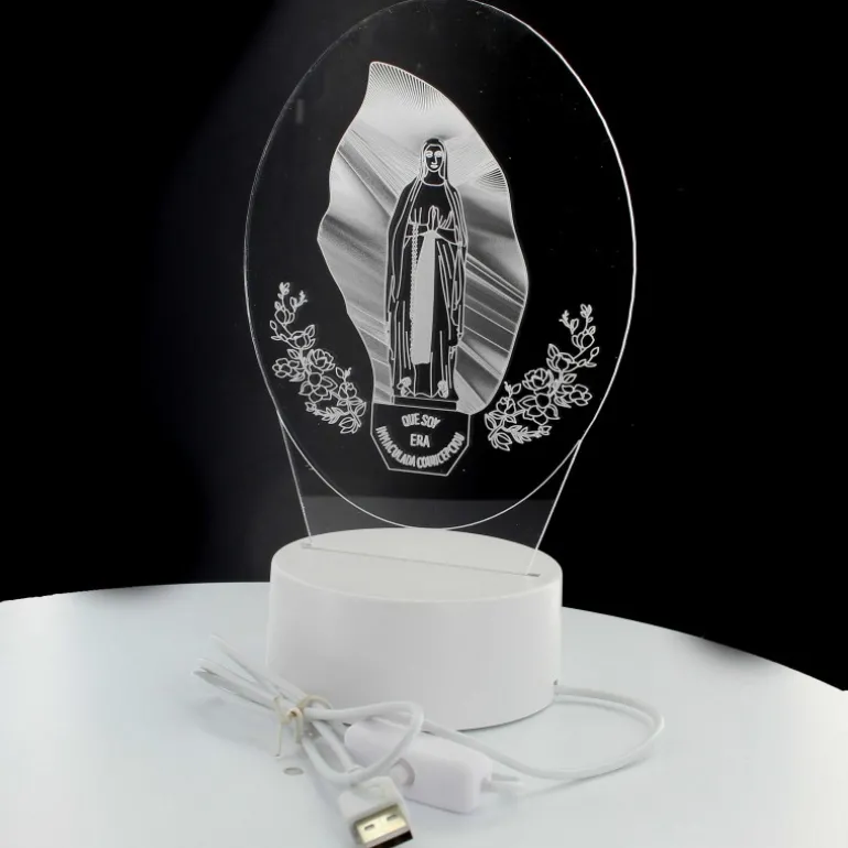 Palais du Rosaire Lampe à LED Notre Dame de Lourdes^ Lampe
