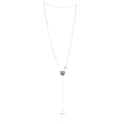Palais du Rosaire Livret du saint Rosaire avec un chapelet blanc^ Livre De Prière