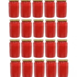 Palais du Rosaire Lot de 20 Bougies de dévotion Rouge 3 jours^ Calendrier De Lourdes | Bougie De Dévotion