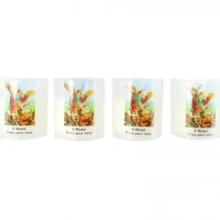Palais du Rosaire Lot de 4 bougies veilleuses de Saint Michel 20h 6cm^ Bougie Votive
