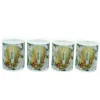 Palais du Rosaire Lot de 4 bougies Votives Notre Dame de Lourdes avec prière 6 cm^ Bougie Votive
