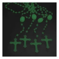 Palais du Rosaire Lot de 4 chapelets lumineux en plastique^Enfant Chapelet Pour Enfant | Chapelet Lumineux
