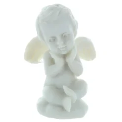 Palais du Rosaire Lot de 4 statues d'Ange blanc en résine 4 cm^ Statue Ange