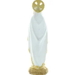 Palais du Rosaire Lot de 12 Statues de la Vierge Marie colorée avec une auréole en résine 31cm^ Communion | Statue De Notre Dame De Lourdes