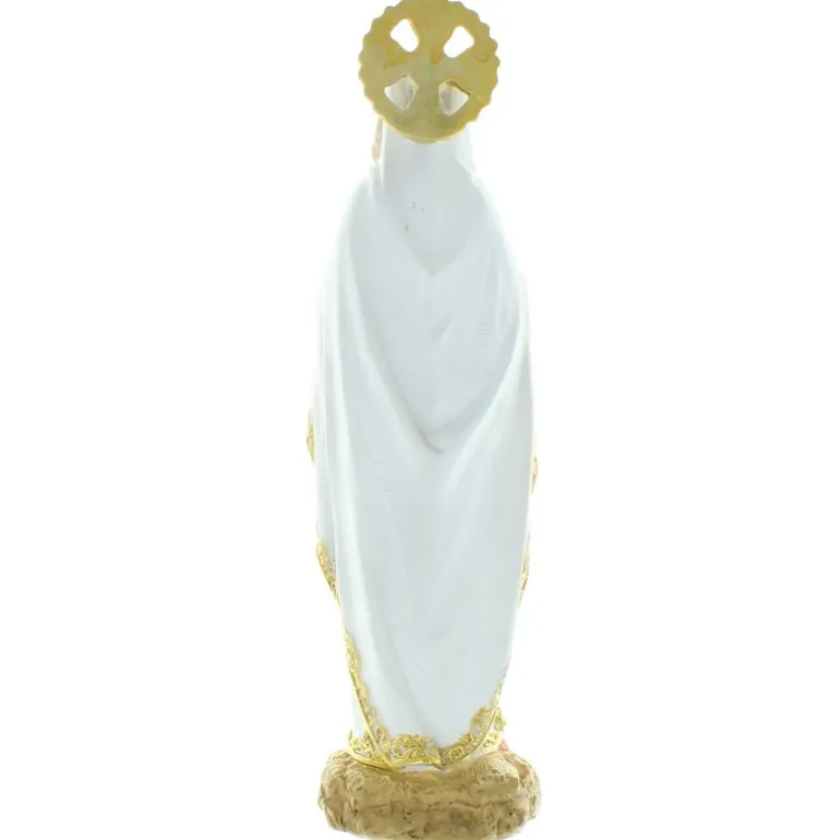 Palais du Rosaire Lot de 12 Statues de la Vierge Marie colorée avec une auréole en résine 31cm^ Communion | Statue De Notre Dame De Lourdes