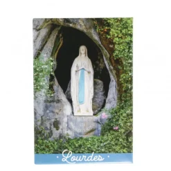 Palais du Rosaire Magnet de la Vierge sur le rocher de la Grotte de Lourdes^ Magnet