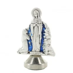Palais du Rosaire Magnet de l'Apparition avec fond bleu émaillé^ Magnet