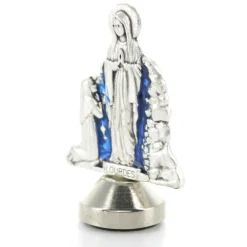 Palais du Rosaire Magnet de l'Apparition avec fond bleu émaillé^ Magnet