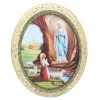 Palais du Rosaire Magnet de l'Apparition de Lourdes de forme ovale^ Magnet