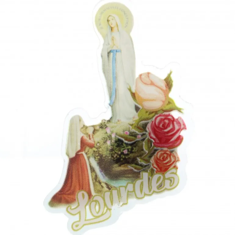 Palais du Rosaire Magnet de l'Apparition de Lourdes en plexiglas^ Magnet
