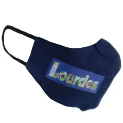 Palais du Rosaire Masque en tissu réutilisable avec l'inscription Lourdes^ Accessoire