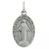 Palais du Rosaire Médaille Argent de la Vierge Miraculeuse 20mm^ Médaille Et Croix Argent