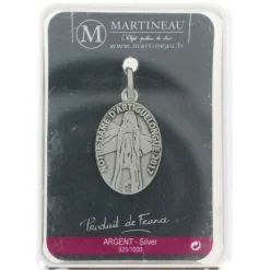 Palais du Rosaire Médaille argent Notre-Dame Artiguelongue^ Médaille De La Vierge | Médaille Et Croix Argent