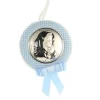 Palais du Rosaire Médaille de berceau en métal argenté^ Baptême | Médaille De Berceau