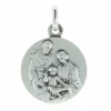 Palais du Rosaire Médaille de la Sainte Famille en Argent 18mm^ Médaille De Saint | Médaille Et Croix Argent