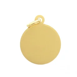 Palais du Rosaire Médaille de la Vierge à l'enfant Personnalisable en plaqué or 18mm^ Médaille Et Croix Plaqué Or