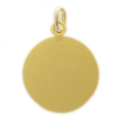 Palais du Rosaire Médaille de la Vierge Couronnée en or 18 carats - Gravure Offerte - 20 mm^ Médaille De La Vierge | Médaille Et Croix Or