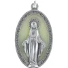 Palais du Rosaire Médaille de la Vierge Miraculeuse lumineuse en métal 4cm^ Médaille Miraculeuse | Médaille Et Croix Métal