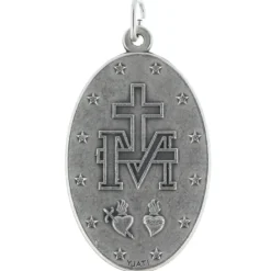 Palais du Rosaire Médaille de la Vierge Miraculeuse lumineuse en métal 4cm^ Médaille Miraculeuse | Médaille Et Croix Métal