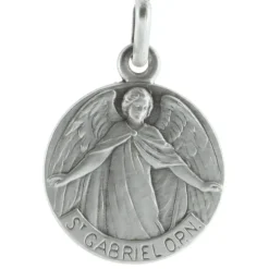 Palais du Rosaire Médaille de Saint Gabriel argentée 18mm^ Médaille Et Croix Métal