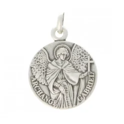 Palais du Rosaire Médaille de Saint Gabriel en Argent de 16mm avec Gravure Personnalisée^ Médaille Et Croix Argent