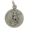 Palais du Rosaire Médaille de Saint Michel en métal argenté 18mm^ Médaille Et Croix Métal