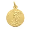 Palais du Rosaire Médaille de Saint Michel en Plaqué Or 18mm^ Médaille De Saint | Médaille Et Croix Plaqué Or