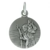 Palais du Rosaire Médaille de Saint-Christophe en Argent 20mm^ Médaille Et Croix Argent
