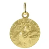 Palais du Rosaire Médaille de Sainte Rita Plaqué Or de 18mm^ Médaille De Saint | Médaille Et Croix Plaqué Or
