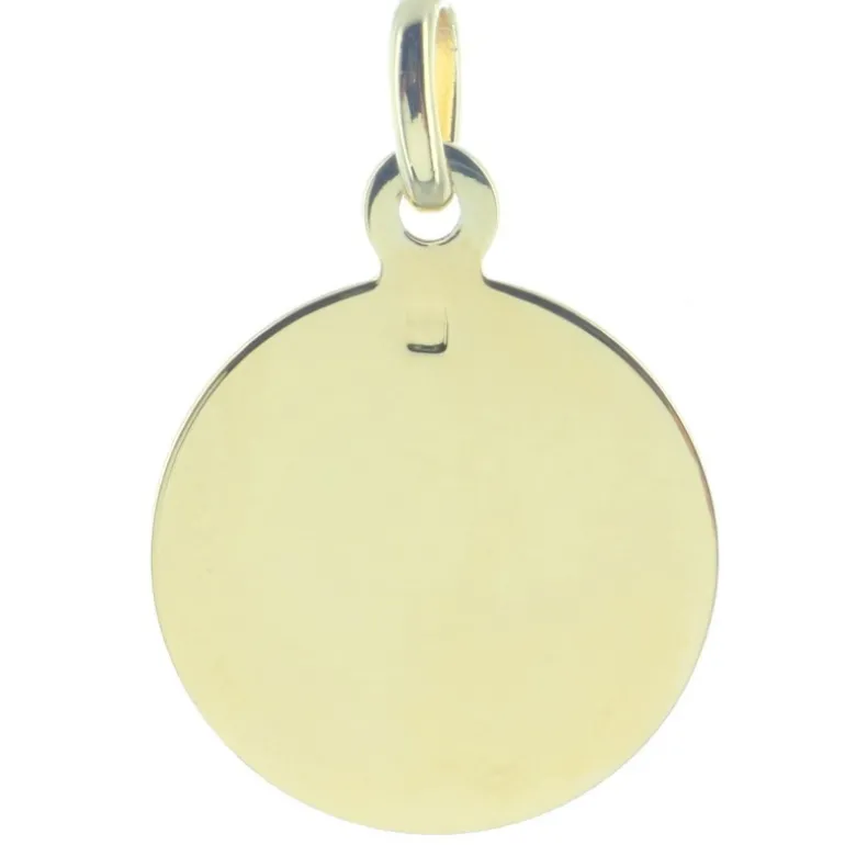 Palais du Rosaire Médaille du Sacré Coeur de Jésus en Plaqué Or 18mm^ Médaille De Saint | Médaille Et Croix Plaqué Or