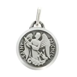 Palais du Rosaire Médaille en argent de Saint-Michel de 16mm^ Médaille Et Croix Argent