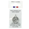 Palais du Rosaire Médaille en métal de l'Apparition avec de l'eau de Lourdes 17,5mm^ Médaille Et Croix Métal | Médaille De Lourdes