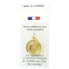 Palais du Rosaire Médaille en métal doré de la Vierge avec eau de Lourdes 17mm^ Médaille De La Vierge | Médaille Et Croix Métal