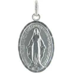 Palais du Rosaire Médaille Miraculeuse en Argent poli 20mm^ Médaille Et Croix Argent