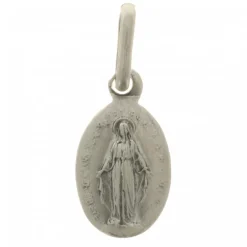 Palais du Rosaire Médaille Miraculeuse en Métal Argenté 11mm^ Médaille Et Croix Métal