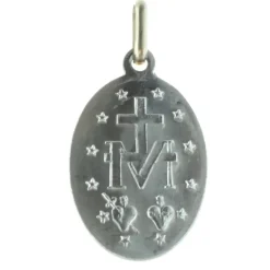 Palais du Rosaire Médaille Miraculeuse en métal argenté^ Médaille Miraculeuse | Médaille Et Croix Métal