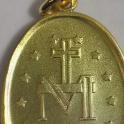 Palais du Rosaire Médaille Miraculeuse Or 18 carats, 33mm^ Baptême | Communion