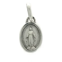 Palais du Rosaire Médaille Miraculeuse ovale en argent 10mm^ Médaille Miraculeuse | Médaille Et Croix Argent