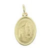 Palais du Rosaire Médaille plaqué Or, Apparition de Lourdes et Portrait Vierge Marie^ Médaille De La Vierge | Médaille De Lourdes