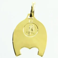 Palais du Rosaire Médaille Plaqué Or de Saint-Christophe dans un Fer à cheval^ Médaille De Saint | Médaille Et Croix Plaqué Or